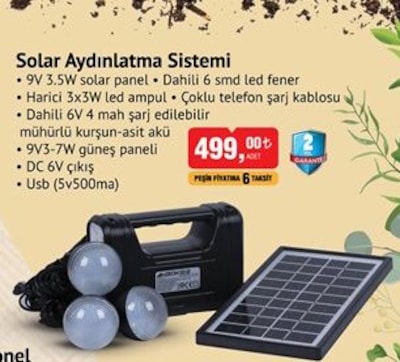 Aydınlatma Sistemi 9V 3.5W image