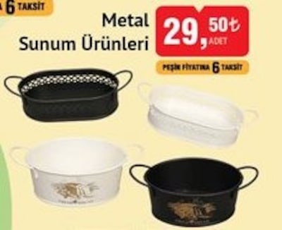Metal Sunum Ürünleri/Adet image