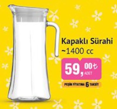 Lav Kapaklı Sürahi 1400 cc image