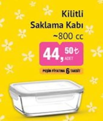 Lav Kilitli Saklama Kabı 800 cc image