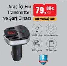 Araç İçi Fm Transmitter Ve Şarj Cihazı image