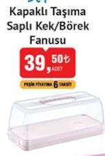 Kapaklı Taşıma Saplı Kek / Börek Fanusu image