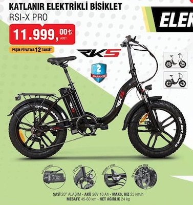 Rks RSI-X PRO Katlanır Elektrikli Bisiklet image