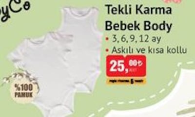 BabyCo Tekli Karma Bebek Body image