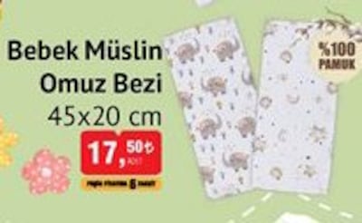 BabyCo Bebek Müslin Omuz Bezi 45x20 cm image