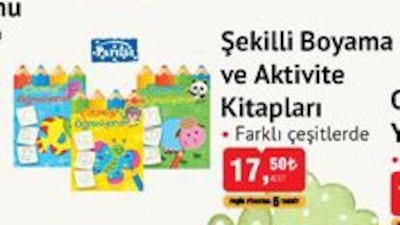 Şekilli Boyama ve Aktivite Kitapları image
