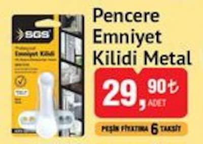 Pencere Emniyet Kilidi Metal image