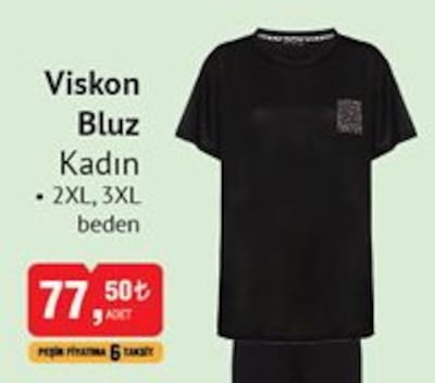 Viskon Bluz Kadın image