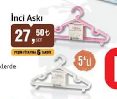 İnci Askı 5'li image