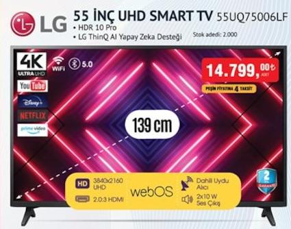 LG 55 İnç Uhd Smart Tv 55UQ75006LF image