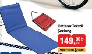 Katlanır Tekstil Şezlong image