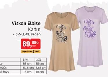 Viskon Elbise Kadın image