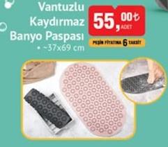 Banyo Paspası 37x69 Cm Vantuzlu Kaydırmaz image