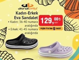 Akinalbella Kadın - Erkek Eva Sandalet image