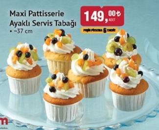 Maxi Pattisserie Ayaklı Servis Tabağı 37 Cm image