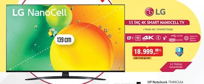 LG 55NANO766QA 55 inç 4K Smart Nanocell TV image