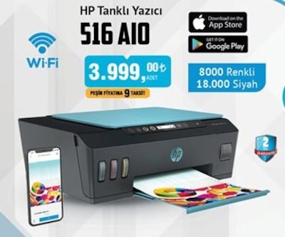 HP 516 AIO Tanklı Yazıcı image