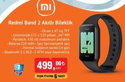 Xiaomi Redmi Band 2 Akıllı Bileklik image