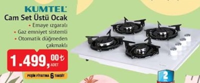 Kumtel Cam Set Üstü Ocak image