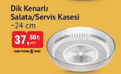 Colorina Dik Kenarlı Salata/Servis Kasesi 24 cm image