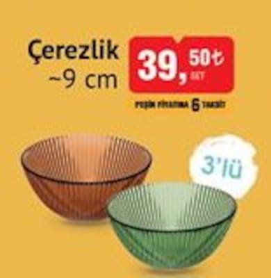 Colorina Çerezlik 9 cm 3'lü image