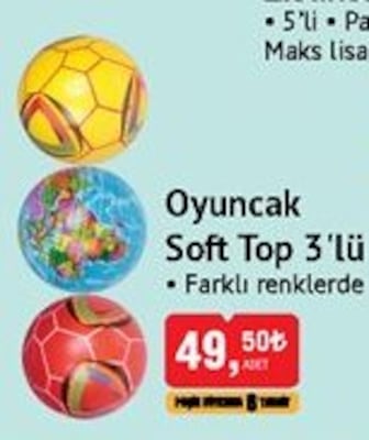 Oyuncak Soft Top 3'lü image