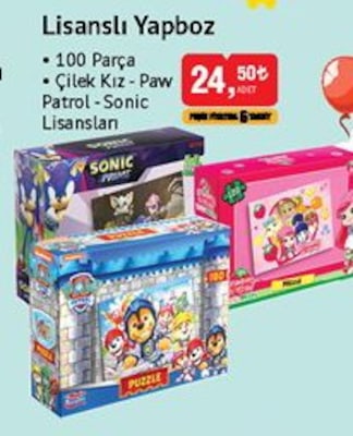 Lisanslı Yapboz 100 Parça image
