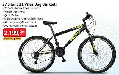 27,5 Jant 21 Vites Dağ Bisikleti image
