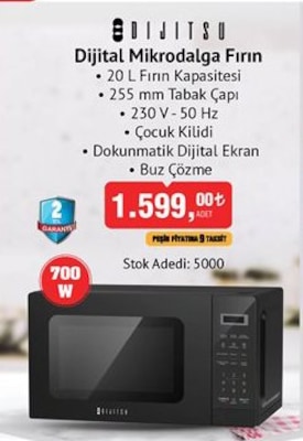 Dijitsu Dijital Mikrodalga Fırın 700 W image