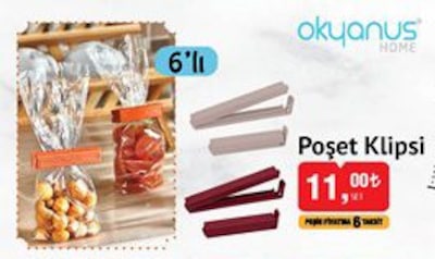 Okyanus Home Poşet Klipsi 6'lı image