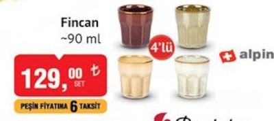 Fincan 90 ml 4'lü image