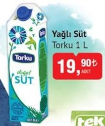 Torku Yağlı Süt 1 L image