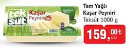 Teksüt Tam Yağlı Kaşar Peyniri 1000 g image