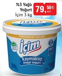 İçim %3 Yağlı Yoğurt 3 kg image