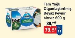Aknaz Tam Yağlı Olgunlaştırılmış Beyaz Peynir 600 g image