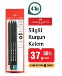 Faber Castell Silgili Kurşun Kalem 4'lü image