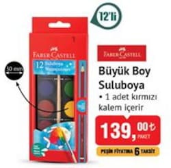 Faber Castell Büyük Boy Suluboya 12'li image
