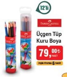 Faber Castell Üçgen Tüp Kuru Boya 12'li image
