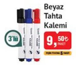 Studi Beyaz Tahta Kalemi 3'lü image