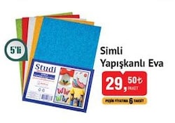 Studi Simli Yapışkanlı Eva 5'li image