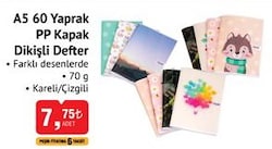 Studi A5 60 Yaprak PP Kapak Dikişli Defter image