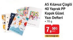 Studi A5 Kılavuz Çizgili 40 Yaprak PP Kapak Güzel Yazı Defteri image
