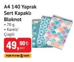 Studi A4 140 Yaprak Sert Kapaklı Bloknot image