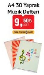 Studi A4 30 Yaprak Müzik Defter image
