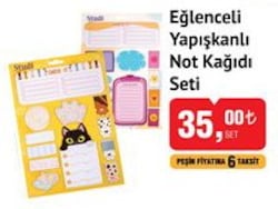 Studi Eğlenceli Yapışkanlı Not Kağıdı Seti image