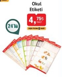 Studi Okul Etiketi 24'lü image