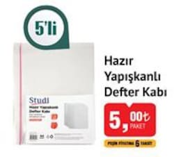 Studi Hazır Yapışkanlı Defter Kabı 5'li image