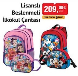 Lisanslı Beslenmeli İlkokul Çantası image