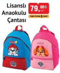 Lisanslı Anaokulu Çantası image