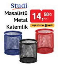 Studi Masaüstü Metal Kalemlik image